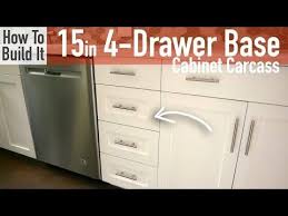 Standard cabinets (the interior is not visible once doors/drawer are closed). 15in 4 Drawer Base Cabinet Carcass Frameless Youtube Cabinet Frameless Kitchen Cabinets Base Cabinets
