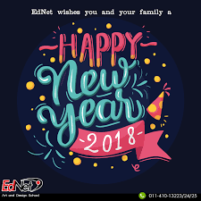 Ednet Art And Design School Wishes You All Happy And Prosperous New Year Newyear2018 Happy New Year 2018 Happy New Year Images New Year 2018