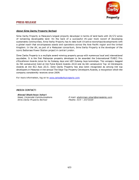 It operates through the following segments: My Publications Sime Property English Press Release Page 4 Created With Publitas Com