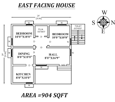 29x29 The Perfect 2bhk East Facing House Plan As Per Vastu Shastra Autocad Dwg 2bhk House Plan Small House Design Floor Plan House Construction Plan