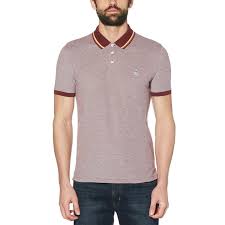 Transform Into A Refined Gent In This Sharp Original Penguin Polo Shirt Birdseye Fabrication Weaves In A Discreet Diamon Mens Polo Shirts Polo Slim Fit Skinny