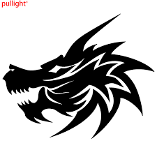 Mediafotos ilustrasi vektor video musik. Car Stickers Dragon Wicked Fire Cool Evil Car Window Decal Truck Outdoor Sticker Car Accessories Outdoor Sticker Car Window Decalsstickers Dragon Aliexpress