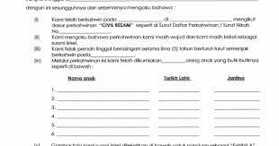Surat akuan sumpah saya 2. Surat Rasmi Akuan Sumpah Kosong Kerjo