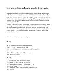 Ciroza hepatica este o afectiune ireversibila a ficatului, caracterizata prin distrugerea celulelor hepatice, pierderea elasticitatii tesuturilor si cu toate acestea, daca ciroza hepatica este diagnosticata mai devreme si cauza este tratata, daunele ulterioare pot fi limitate si, rareori, inversate. Meniuri Si ReÅ£ete Pentru Hepatita CronicÄƒ Si Ciroza HepaticÄƒ
