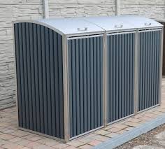 Mulltonnenbox Charisma 3x 120 240 Liter In 2020 Mulltonnenbox Mulltonnenbox Edelstahl Und Abfalleimer Schrank