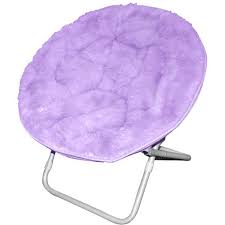 Purple Saucer Chair With Fur Material Saucer Chairs Fluffy Chair Fuzzy Chair