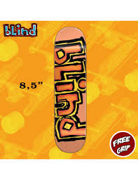 Blind skateboards house deck skateboard decks dojo skateboarding cheers blinds neon art. Blind Skateboards Og Logo Skateboard Deck Peach 8 5 Sports Outdoors Skates Skateboards Scooters