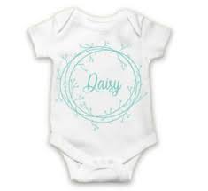 It celebrates the delivery or expected birth of a child or the transformation of a woman into a mother. Personalised Baby Grow Vest Bodysuit Boys Girls Name Funny Baby Shower Gift 73 Ebay