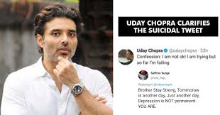 Roshni chopra is an indian actress, television presenter and the winner of ndtv imagine's reality show, dil jeetegi desi girl. Uday Chopra Finally Breaks His Silence On Depressive Tweets Here Is What He Has To Say Rvcj Media