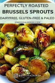 Baked Brussels Sprouts Recipe Healthy Side Dish Nkechi Ajaeroh Recipe Brussel Sprouts Brussel Sprout Recipes Roasted Recipes