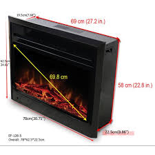 The electric fireplace inserts are a wonderful way to create the ambiance and warmth of a fireplace without breaking your budget. Paramount 28 In Electric Fireplace Insert Ef 128 5 Rona