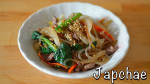 The literal translation of japchae means mixed vegetables. Japchae Korean Sweet Potato Noodles With Beef Vegetables Youtube