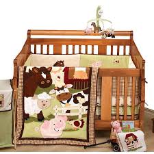 Farm stack farm animal theme neutral 4 piece baby crib bedding set. Farm Themed Baby Bedding Crib Sets Cheap Online