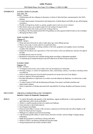 I started my career as a busboy in a small family. Pastry Chef Resume Samples Velvet Jobs