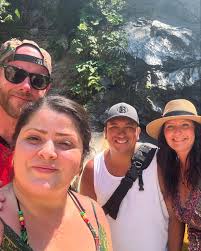 Yalapa, Mexico beautiful relaxing beaches and a hot hike to a trickling  waterfall to cool us off! Sending some amazing friends @capitan.gio &  @yvonna_ag love ❤️ and thanks for showing us around!
