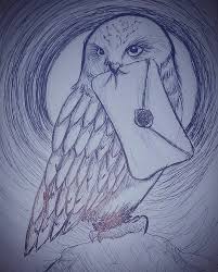 Hedwig Drawing By Alyssa Holloway I'm a huge harry potter fan and on top of that i love birds as well. hedwig by alyssa holloway