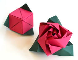 Rosa Cubo De Papel Comohacerorigami Net