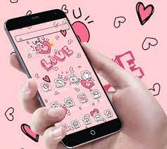 Doodle Pink Love Theme Wallpaper For Android Apk Download