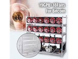 Buy bitcoin (btc) with newegg gift card. 19 Gpu 18 Fans Usb Mining Rig Aluminum Stackable Case Air Frame Eth Zec Bitcoin Silver Newegg Com