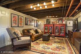 It just doesn't belong below grade; Finished Basement With Exposed Ceiling Unfinished Basement Small Basement Remodel Basement Design