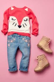 Toddler Girl Fashion Kids Clothes Fox Sweater Embellished Jeans Boots The Children S Place Kleinkind Madchen Mode
