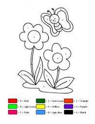 Easy Color By Numbers Art Butterfly And Flower Printable Learn Number And Colors 😍 paint the picture by numbers from the color paint by number free is one of the best ways adults to relax and brighten their mood. easy color by numbers art butterfly and flower printable learn number and colors