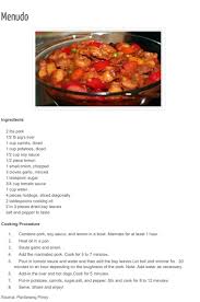 Pin By May Mccook On Filipino Pork Menudo Ingredients Pork Cooking