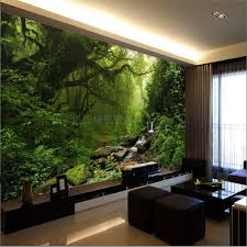 goedkope custom natuurlijke zonlicht groene eye bos landschap behang voor muur 3d slaapkamer woonkamer achtergrond 3d wallpaper koop bos behang muur 3d behang