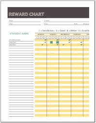 reward chart templates for ms excel word excel templates