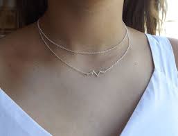 Necklaces For Women Heartbeat Necklace Nurse Necklace Silver Heartbeat Dainty Necklace Bridesmaid Wedding Gift K11104 Minimalist Necklace Silver Heartbeat Necklace Minimalist Necklace Gold