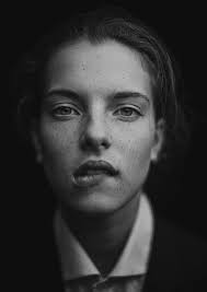 Black And White Face Drawing Reference Portrait Drawing References Portrait Portrait Drawing Face