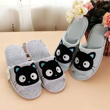 Cartoon Cat Men Women Toweling Waterproof Rubber Soled Shoe Toe Slippers Fish Women Towel Slippers Footwear Design Women