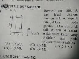 Termodinamika berasal dari bahasa yunani gabungan dari dua kata thermos yang artinya panas dan dynamic artinya perubahan. Tolong Soal Termodinamika Brainly Co Id