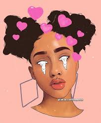 Pin By Faalilou Mbacke On ɢᴜʀʟʏ ᴄᴀʀᴛᴏᴏɴ Black Girl Cartoon Black Girl Art Drawings Of Black Girls