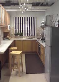 u shape small kitchen design