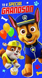 Birthday Message For Grandson 2nd Birthday From 1 57 Paw Patrol Grandson Birthday Card Happy Birthday Grandson Grandson Birthday Cards Paw Patrol Birthday Card