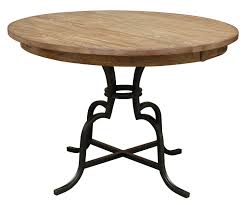 Rustic round counter height table. Kincaid The Nook 44 Round Counter Height Table With Rustic Metal Base In Brushed Oak 663 744p By Dining Rooms Outlet