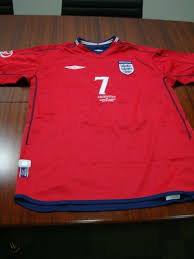 Willkommen bei unserem england trikot test. 02 04 England Away Short Sleeve Shirt 7 Beckham Maglia Camiseta Trikot 268847113