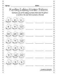 Marching Ladybug Number Patterns Number Patterns Worksheets Math Patterns Pattern Worksheet