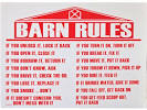 Barn Rules Poster