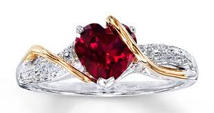 Jared Lab Created Ruby Ring Diamond Accents Sterling Silver 14k Gold How To Wear Rings Multi Gemstone Ring Jewelry