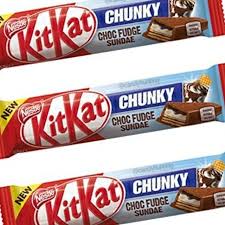 Choc Fudge Sundae Kit Kat Chunky Bars Australia Chunky Bar Candy Bar Sundae