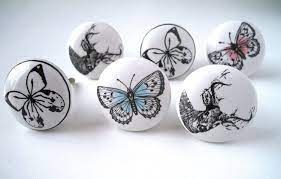 Lot De 6 Boutons De Porte Placard Tiroir Meuble Ceramique Vintage Shabby Chic Amazon Fr Cuisine Maison Bouton De Meuble Bouton De Porte Porte Placard