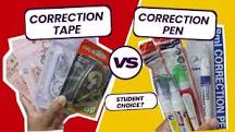 Correction Tape vs. Correction Pen: Which One is for You ...