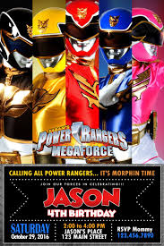 Power Ranger Power Ranger Invitation Power Ranger Card Power Ranger Birthday Greeting Car Power Ranger Birthday Power Ranger Party Power Rangers Invitations