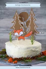 Waldtiere Torte Herbstliche Kurbistorte Mit Zimt Mascarpone Creme Rezept Torten Mascarpone Creme Kurbis