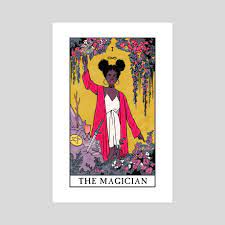 The magician tarot card is the first card in the major arcana, and in the upright position, signals resourcefulness and personal manifestation. The Magician Modern Witch Tarot An Art Print By Lisa Sterle Inprnt