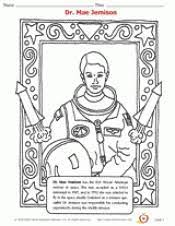 Students can either draw in the astronaut's fa. Dr Mae Jemison Coloring Page Teachervision