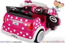 سيارات بنات Minnie Mouse Easter Basket Wood Doors Interior Toy Car