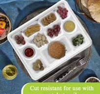 Amazon.com: three leaf 11 Compartment Bagasse Rectangular ...